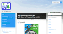 Desktop Screenshot of novomestsko.cz